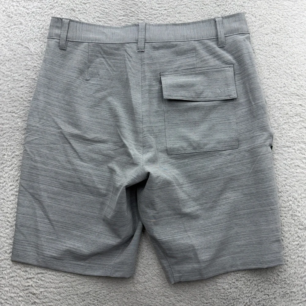 BYLT Premium Basics Mens Kinetic Short Heather Grey Size Medium Athletic Stretch
